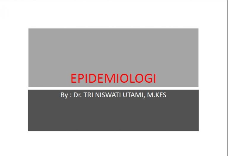 Konsep Epidemiologi