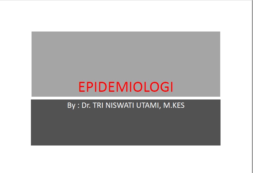 Konsep Epidemiologi