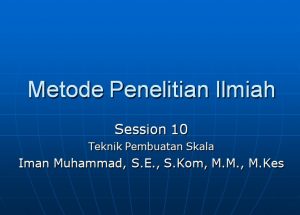 MPI sess_10 (Teknik Skala)