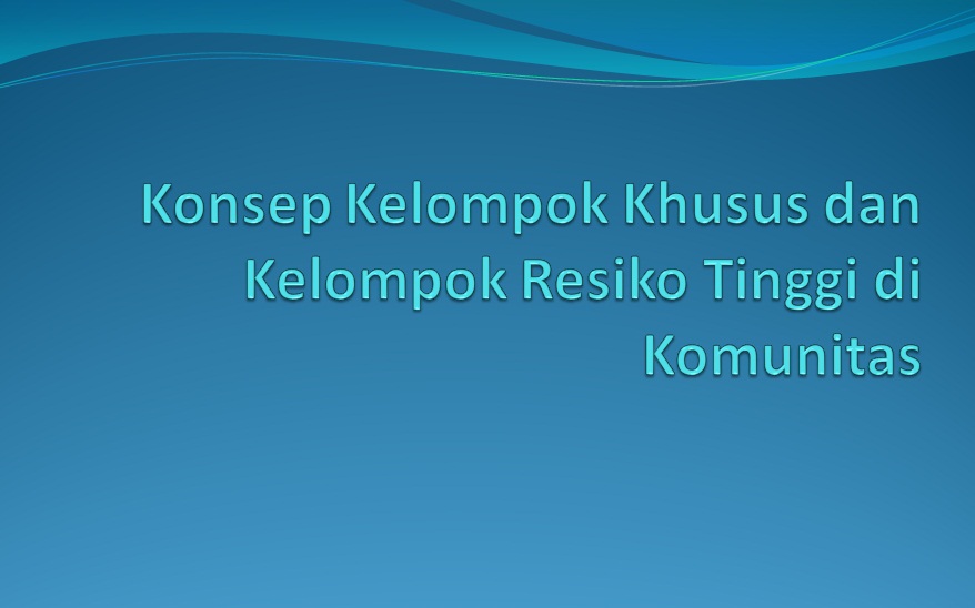 konsep kelompok khusus